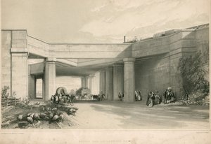Brücke über die Uxbridge Road, London von John Cooke Bourne