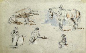 Bau der London und Birmingham Eisenbahn, ca. 1835-38 von John Cooke Bourne
