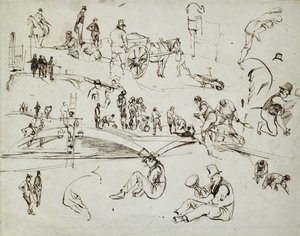 Bau der London- und Birmingham-Eisenbahn, ca. 1835 von John Cooke Bourne