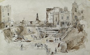 Bau der London- und Birmingham-Eisenbahn, ca. 1835