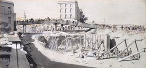 Granby Street, Hampstead Road, 13. August 1836 von John Cooke Bourne