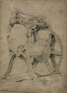 Winde oder Krabbenmechanismus zum Aufwickeln von Ketten, 1830er Jahre