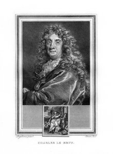 Charles le Brun, französischer Maler der Barockzeit, 1825