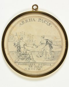 Entwurf für eine Medaille zur Übergabe von Dünkirchen
