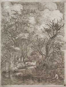Hinter den Mühlen, 1812-1813 von John Crome