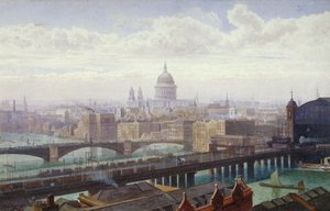 Cannon Street Railway Bridge und Southwark Bridge, London von John Crowther