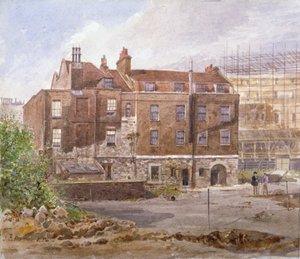 Ostfront des Almonry-Büros, Middle Scotland Yard, Westminster, London, 1884