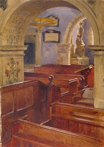Innenansicht der All Saints Church, Chelsea, London, 1880