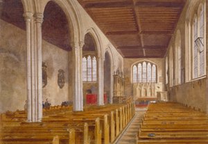 Innenansicht der Kapelle St Peter ad Vincula, Tower of London, Stepney, London, 1883 von John Crowther