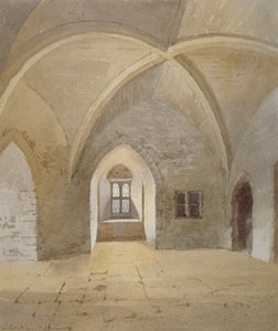 Innenansicht des Gefängnisses im Bowyer Tower, Tower of London, Stepney, London, 1883