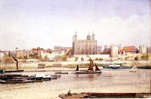 Tower of London von der Südbank von John Crowther