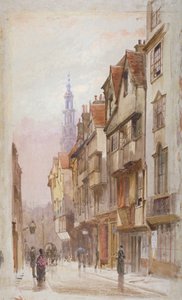 Ansicht der Wych Street, Westminster, Blick nach Osten vom New Inn Tor, London, ca. 1880