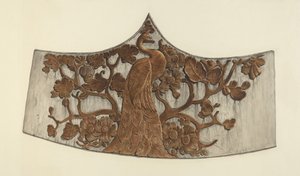 Pfauenheckenschnitzerei von John Davis