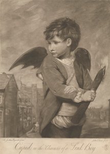 Amor in der Rolle eines Fackelträgers von John Dean