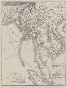 Erweiterung des elektrischen Telegraphen nach Kanton, Hongkong usw., vom Hafen von Rangoon, projektiert von Captain R. Sprye und Söhne von John Dower