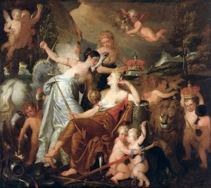Eine späte Prinzessin, die den Ruhm Englands krönt von John Dowman