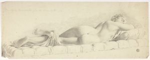Antike Statue des schlafenden Hermaphroditen