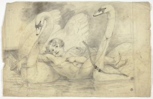 Amor und Schwäne von John Downman