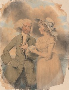 John Edwin und Mrs. Mary Wells als Lingo und Cowslip in "The Agreeable Surprise"