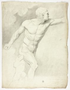 Der Borghese Gladiator von der Statue in Rom von John Downman