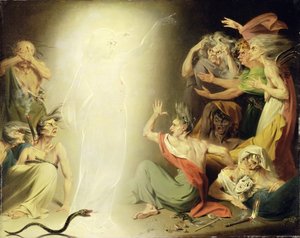 Der Geist von Klytaimnestra weckt die Furien, 1781 von John Downman
