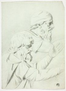Zwei Männer im Profil (aus Basrelief)