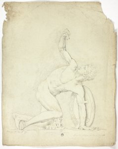 Verwundeter Krieger von der Statue in Rom von John Downman