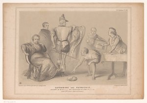 Karikatur mit Premierminister Robert Peel und Joseph Hume von John Doyle