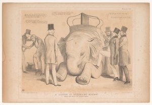 Karikatur über die Ernennung von Henry Hardinge zum Gouverneur von Indien