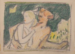 Ohne Titel [Fliehendes Paar] von John Duncan