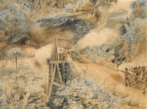 Das 3. Westindien-Regiment feuert auf französische Truppen an einer Brückenkopfstellung auf der Ile de Cabret oder Terre d