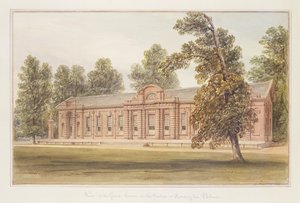 Die Orangerie oder das Gewächshaus im Garten des Kensington Palace von John Edmund Buckley