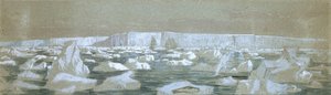 Teil der Südpolbarriere, 2. Februar 1841 von John Edward Davis