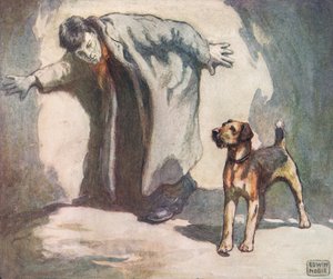 Polizeihund bei der Arbeit, Illustration aus 