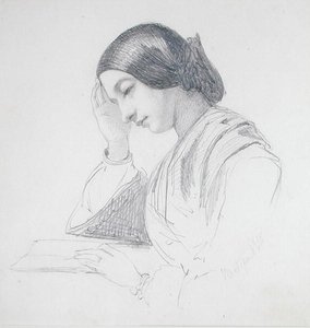 Kopf eines Mädchens von John Evan Hodgson