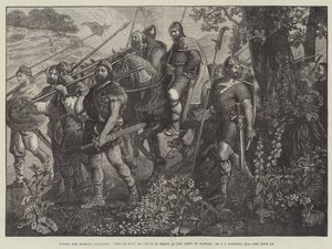 Männer von Kent marschieren vor der Armee von Harold von John Evan Hodgson