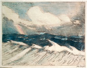 Meereslandschaft - blassblaue Brecher 5 