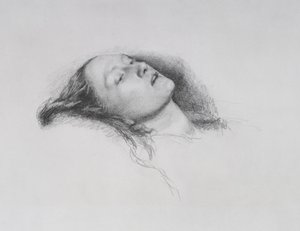 Elizabeth Siddal: Studie für "Ophelia", 1852