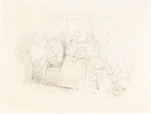 Liebende unter einem Baum von John Everett Millais