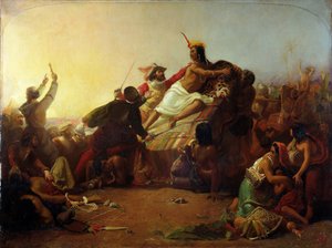 Pizarro ergreift den Inka von Peru, 1846 von John Everett Millais