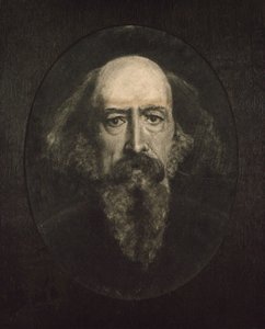 Porträt von Alfred, Lord Tennyson 1809-1892 von John Everett Millais