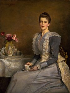 Porträt von Mary Endicott gest. 1957, Mrs. Joseph Chamberlain, 1890-91 von John Everett Millais