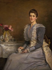 Porträt von Mrs. Joseph Chamberlain von John Everett Millais
