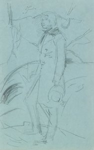 Vorläufige Skizze für das Porträt von John Ruskin von John Everett Millais