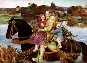 Sir Isumbras am Ford von John Everett Millais