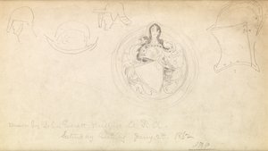 Skizze für ein Wappen, 1862 von John Everett Millais