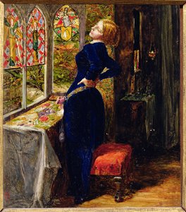 Studie für Mariana in der Grabenburg von John Everett Millais