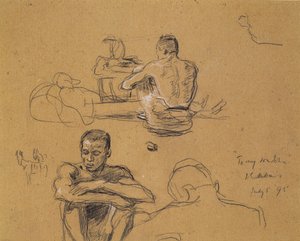 Studie für The Last Trek, 1895 von John Everett Millais
