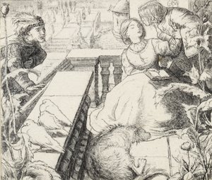 Der schlafende Palast von John Everett Millais