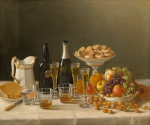Wein, Käse und Obst